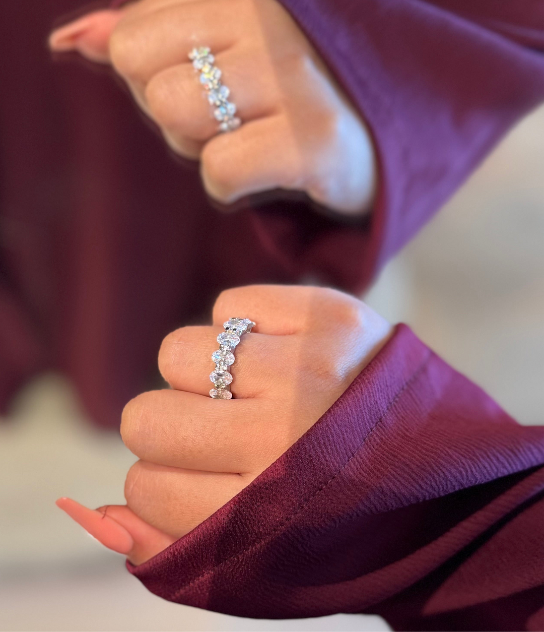 Oval Eternity Band