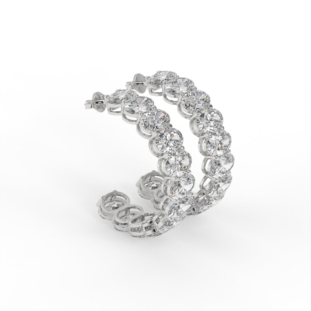 Oval Grandeur Hoops